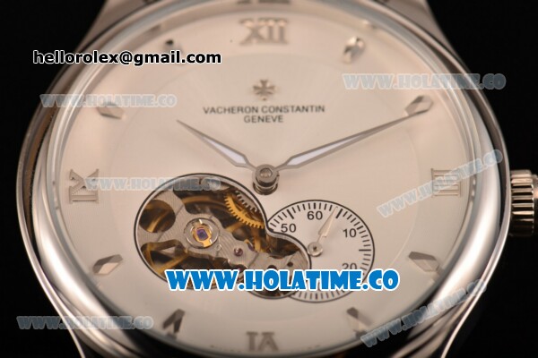 Vacheron Constantin Patrimony Asia Automatic Full Steel with White Dial and Stick/Roman Numeral Markers - Click Image to Close